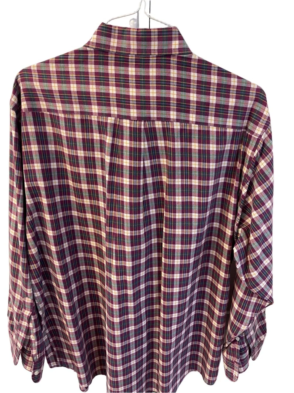 Brooks Brothers 1818 Men's Plaid Button-Down Sport Shirt Cotton  Multicolor Sz L